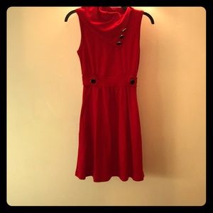 Coach Tour A-Line dress in Rouge